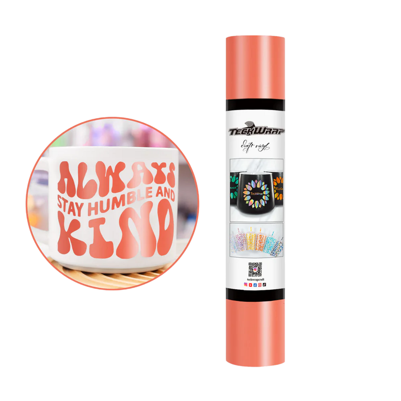 Teckwrap New Matte Adhesive Vinyl | Salmon