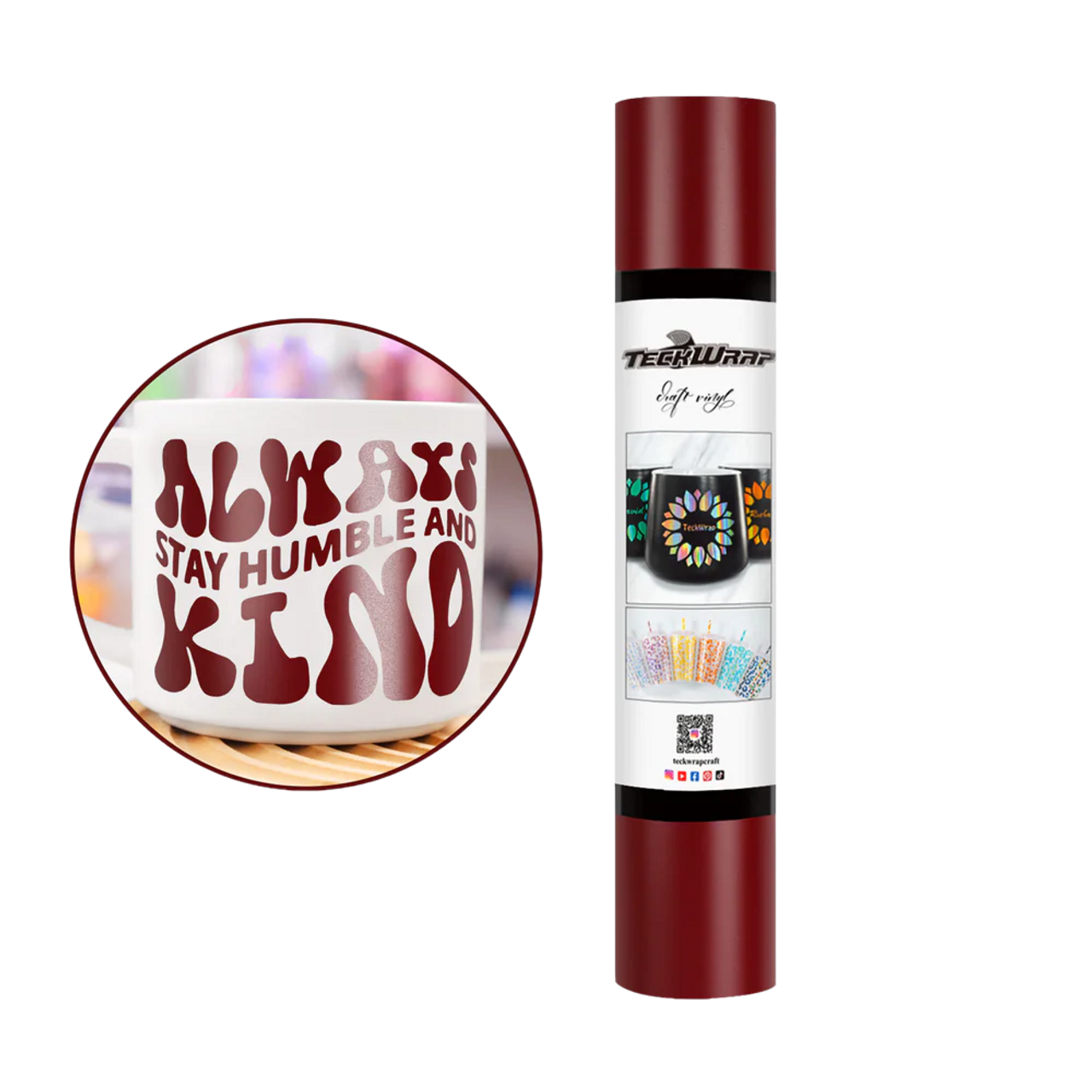 Teckwrap New Matte Adhesive Vinyl | Wine Red