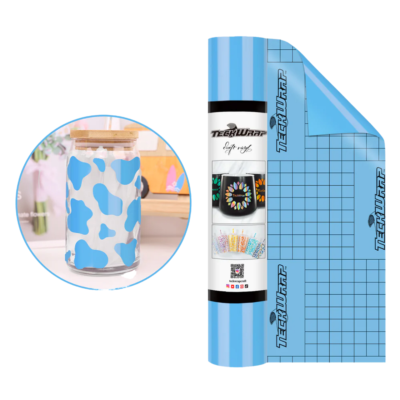 Teckwrap 001 Economical Craft Series | Glossy Baby Blue