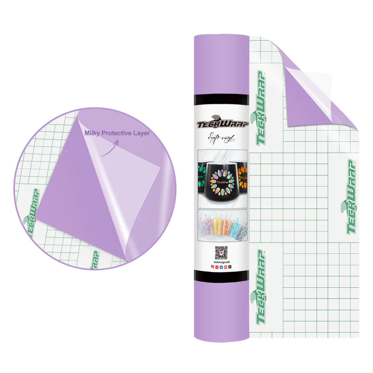 Teckwrap 001M Series Adhesive Vinyl | Soft Lilac