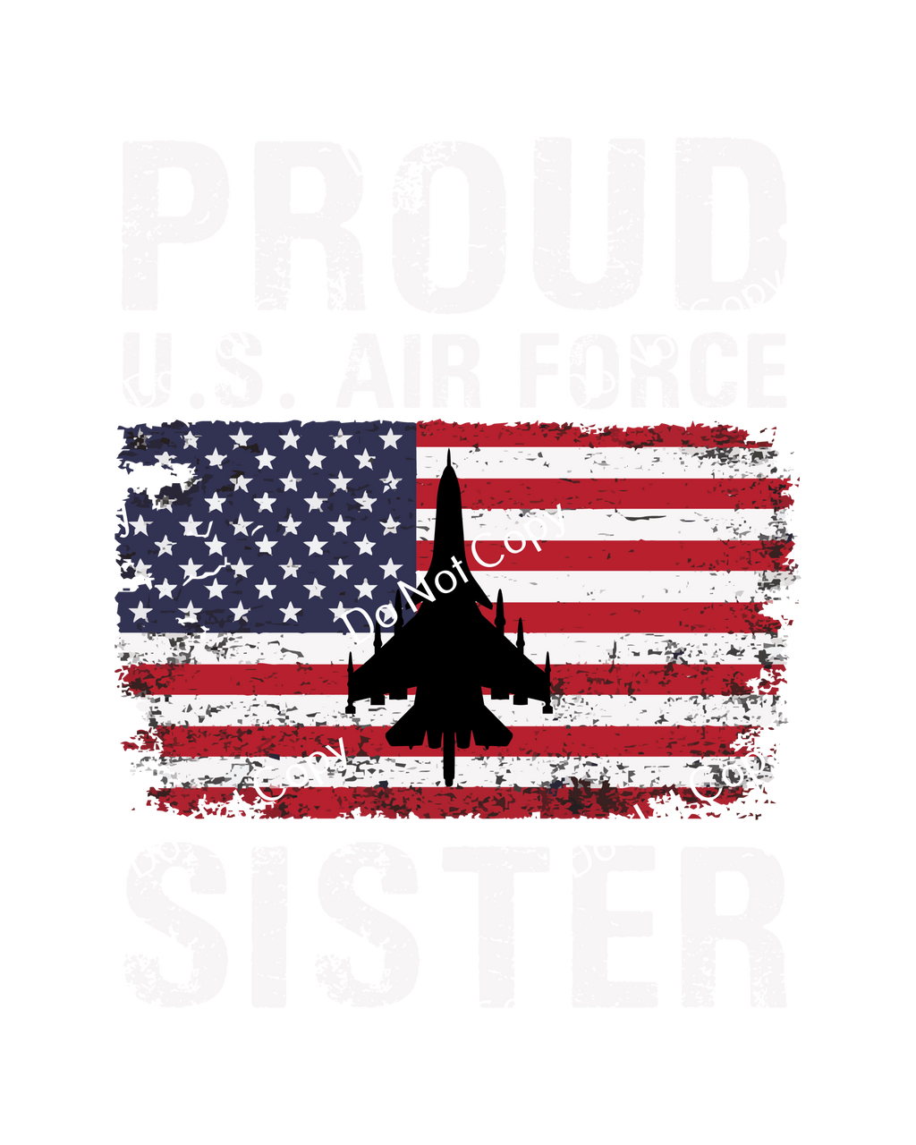ColorSplash Ultra | Proud Air Force Sister CF 1
