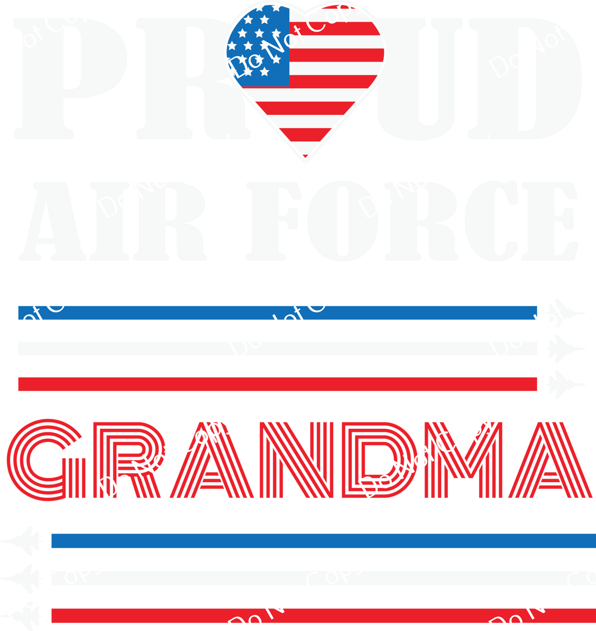 ColorSplash Ultra | Proud Air Force Grandma CF