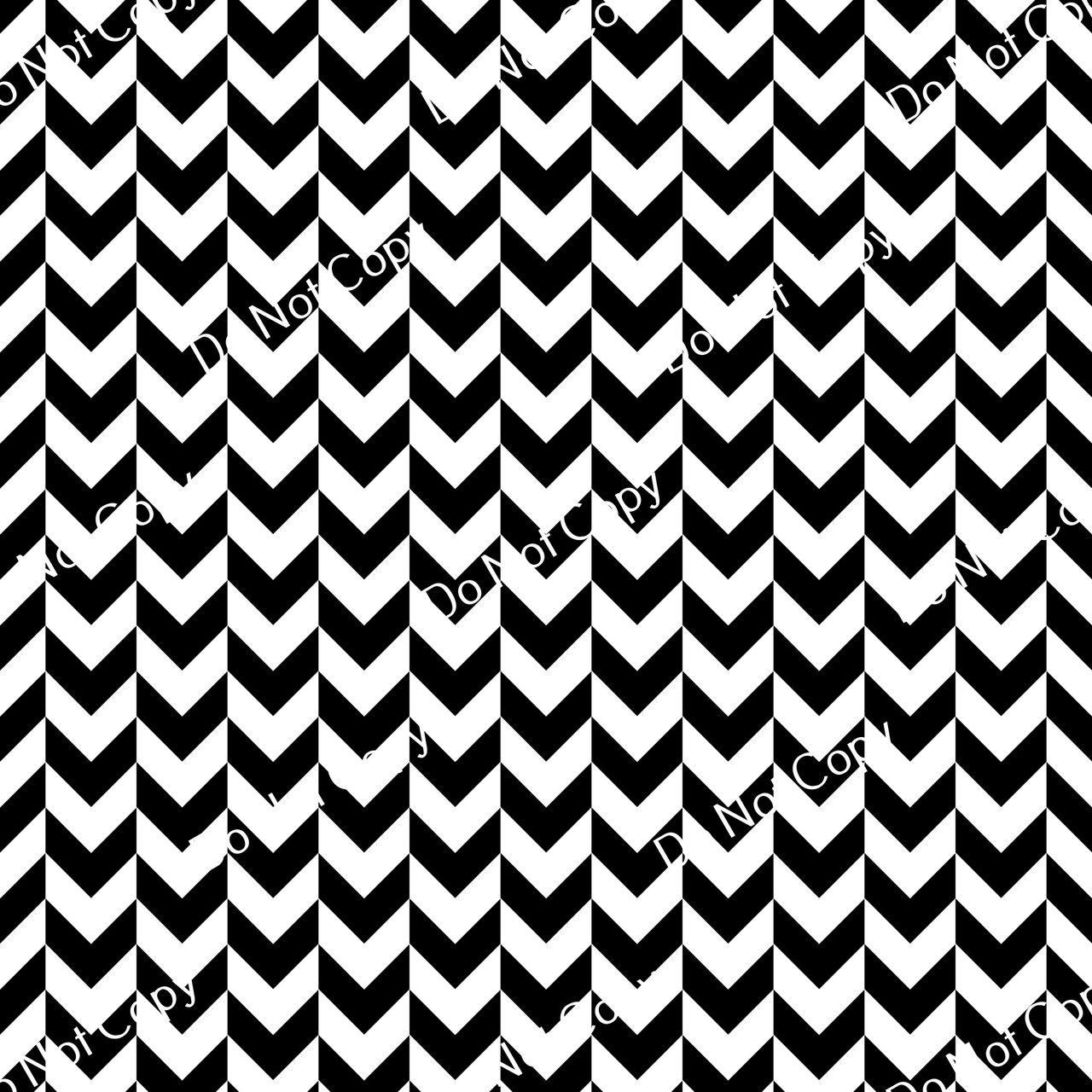 CDS Printed Pattern Vinyl | Black and White Chevron 15