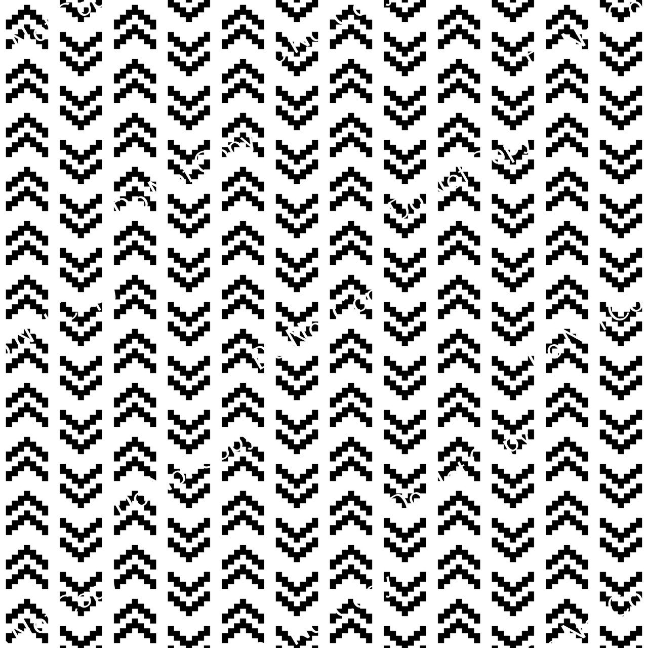 CDS Printed Pattern Vinyl | Black and White Chevron 6