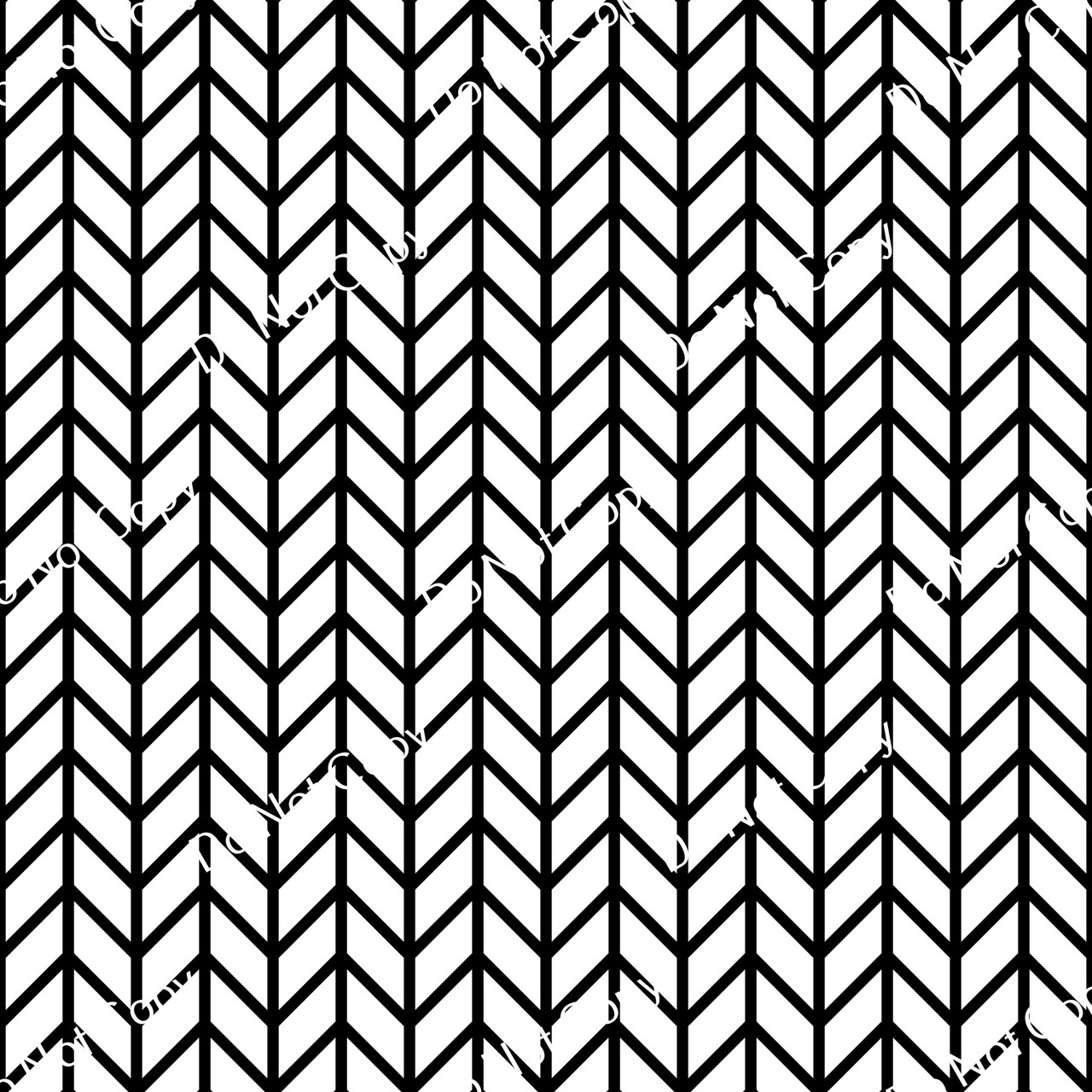 CDS Printed Pattern Vinyl | Black and White Chevron 2