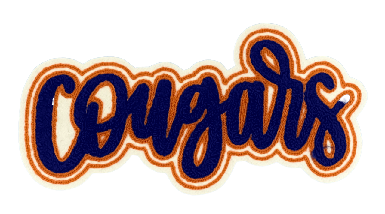 CDS Custom Chenille Patch | Cope Middle School Cougars Chenille Patch