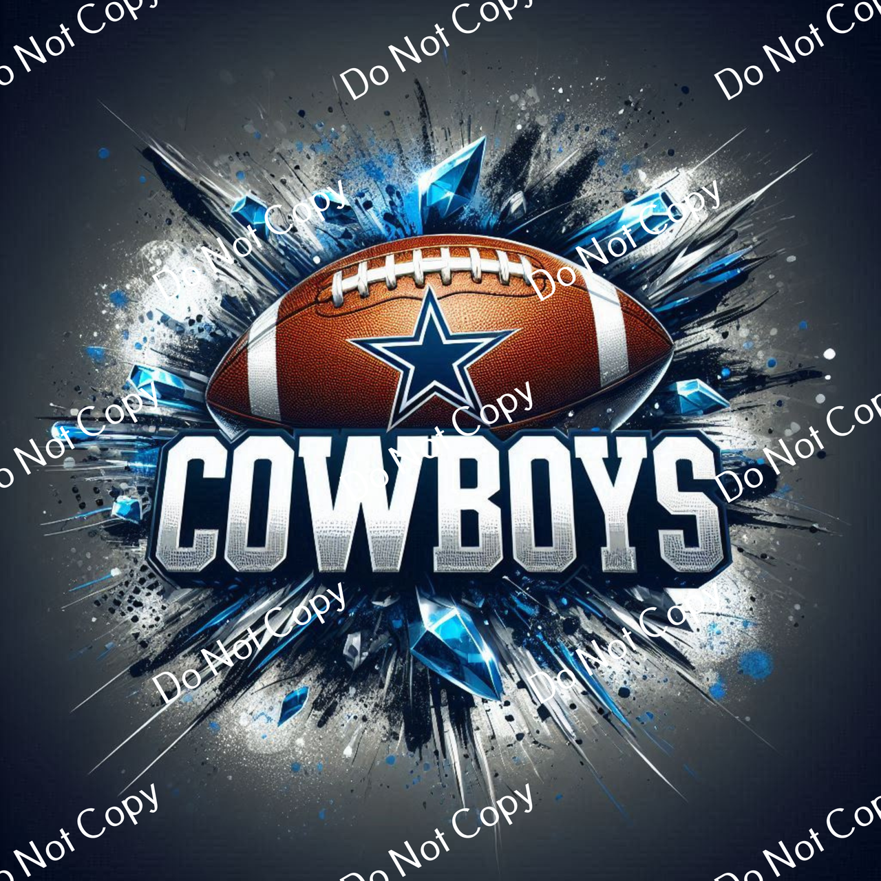 ColorSplash Ultra Cowboys Football Bling CCK