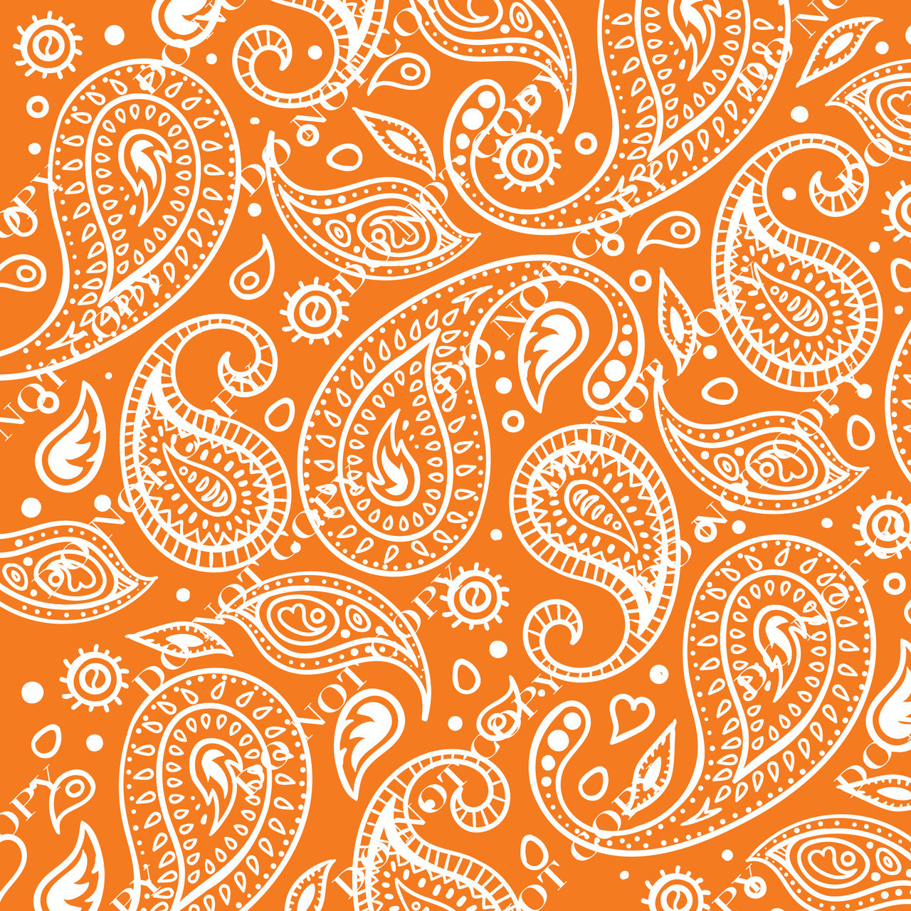PTO Orange Paisley 6 - Creative Design & Supply L.L.C.
