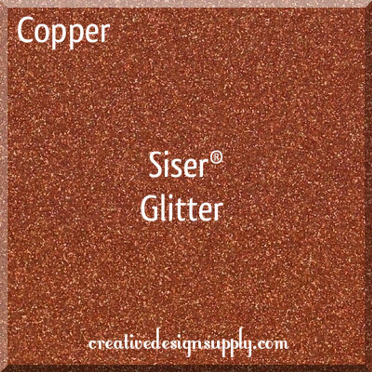 Copper Siser Glitter 20"