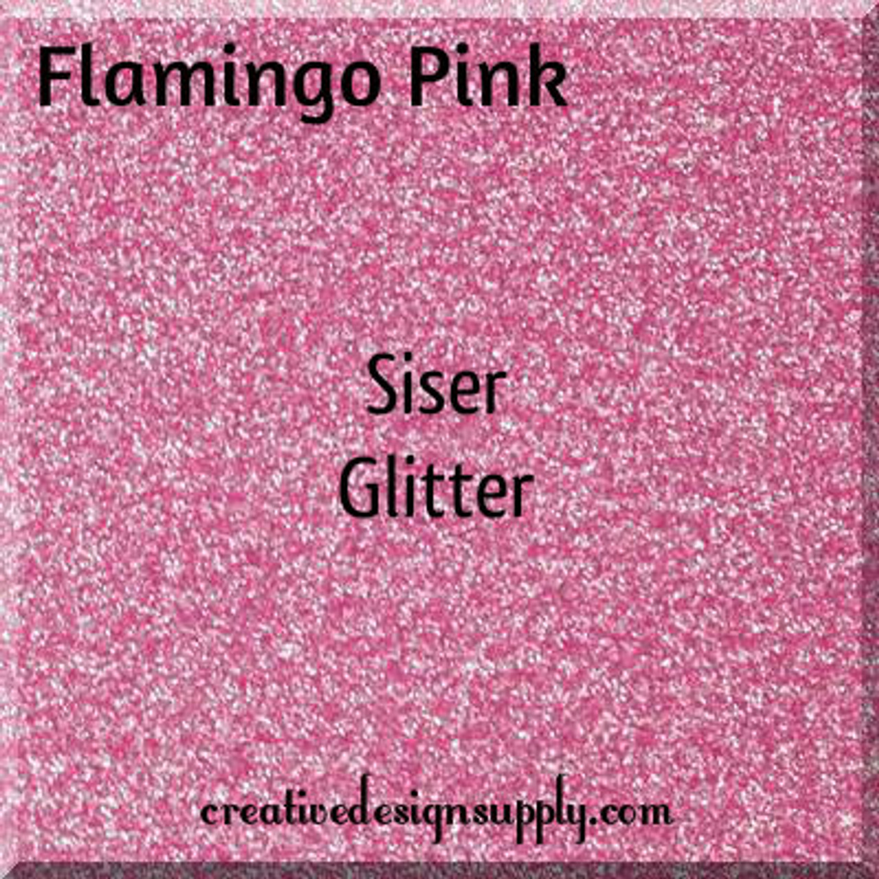 Siser Glitter HTV 12 x 20 Sheet - Hot Pink