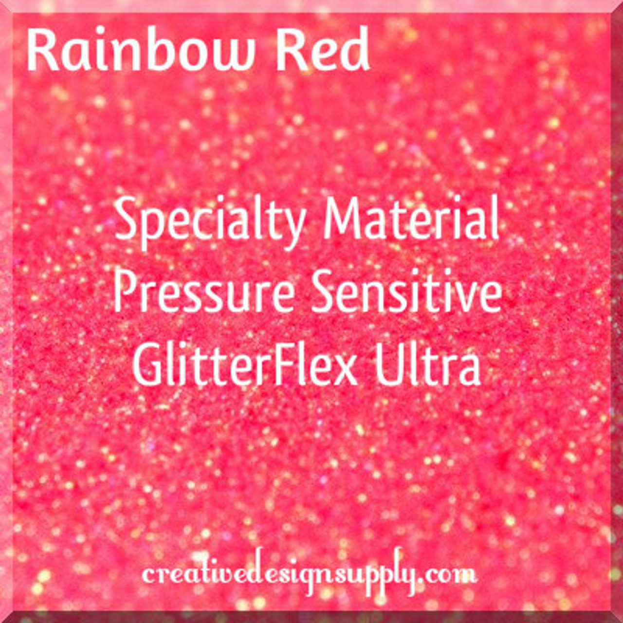 Pressure Sensitive GlitterFlex® Ultra | Rainbow Red