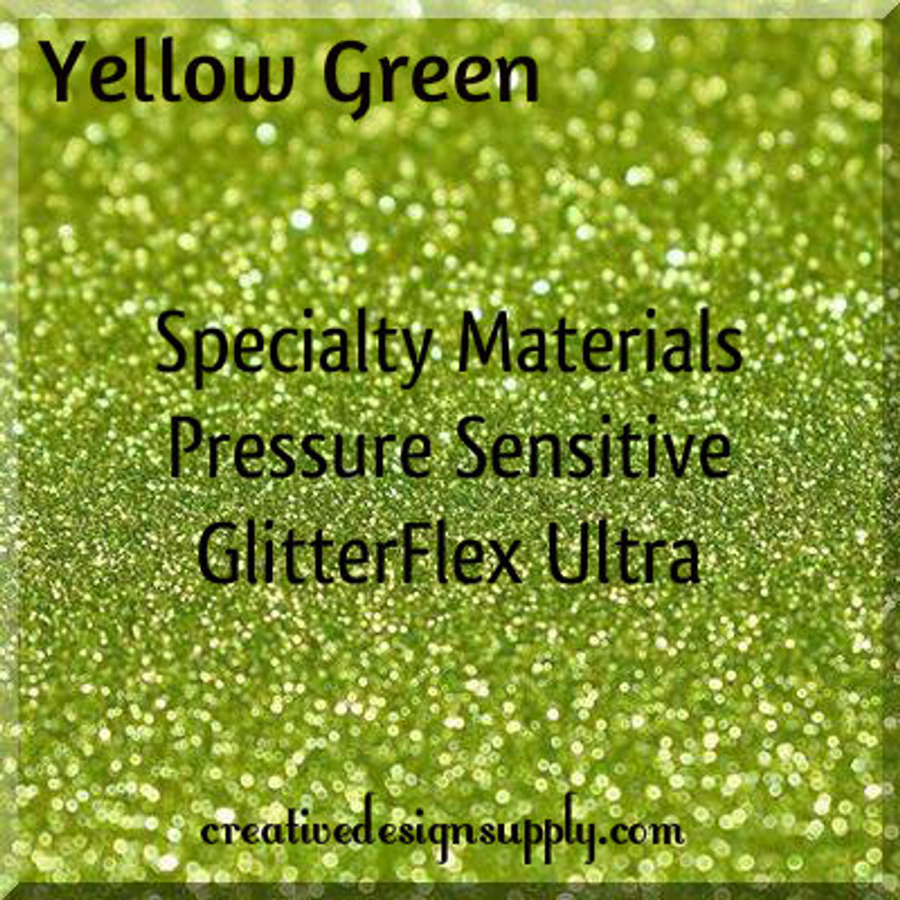Pressure Sensitive GlitterFlex® Ultra | Yellow Green