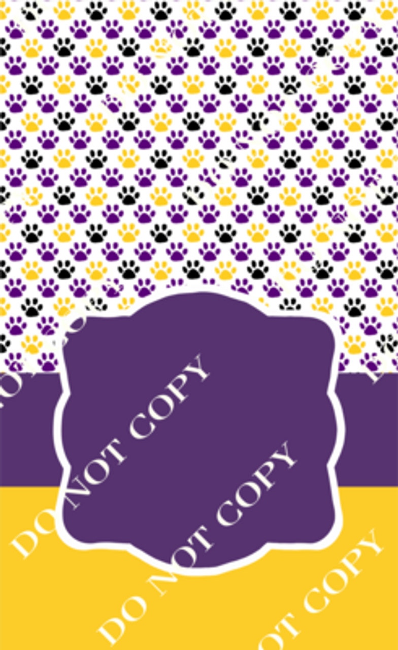 Purple and Gold 1 Printed Garden Flag