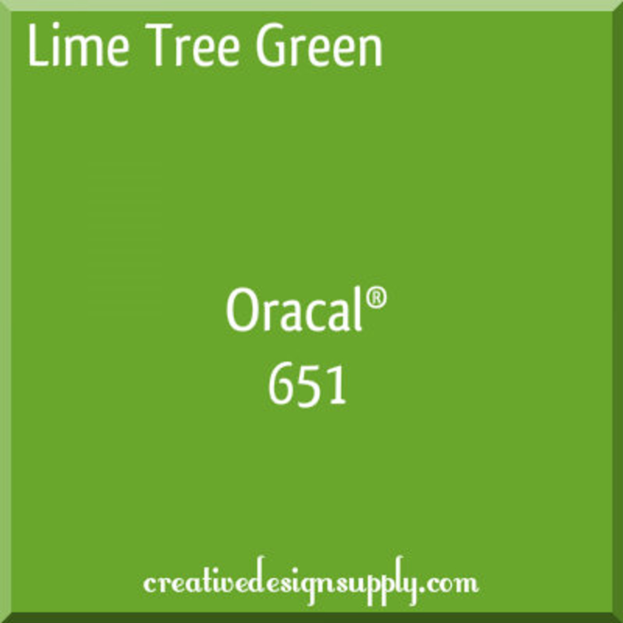 15 wide Oracal 651 Lime Tree Green 063 vinyl by-the-foot