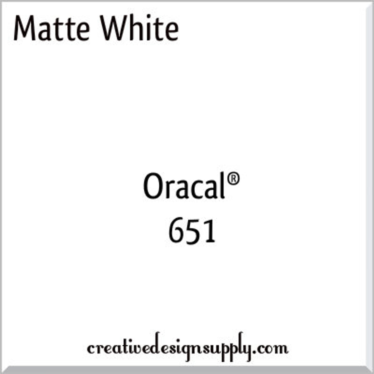 Oracal 651 Matte White