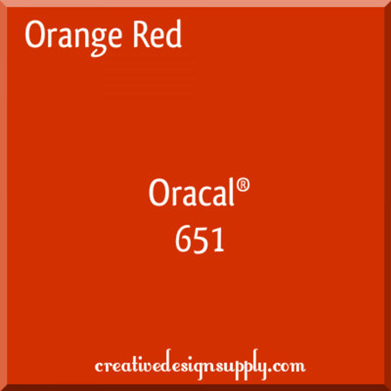 Oracal 651 12" | Orange Red