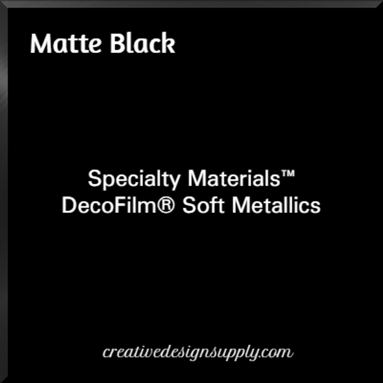 DecoFilm® Soft Metallics Matte Black