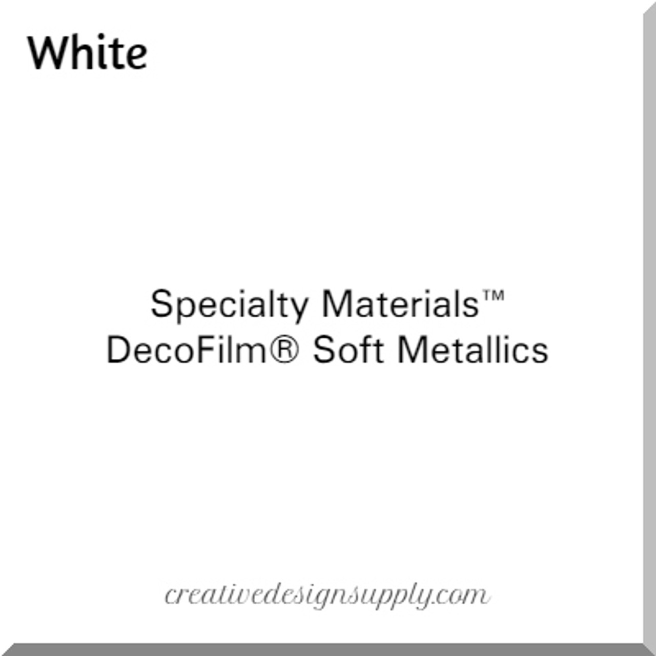 DecoFilm® Soft Metallics White