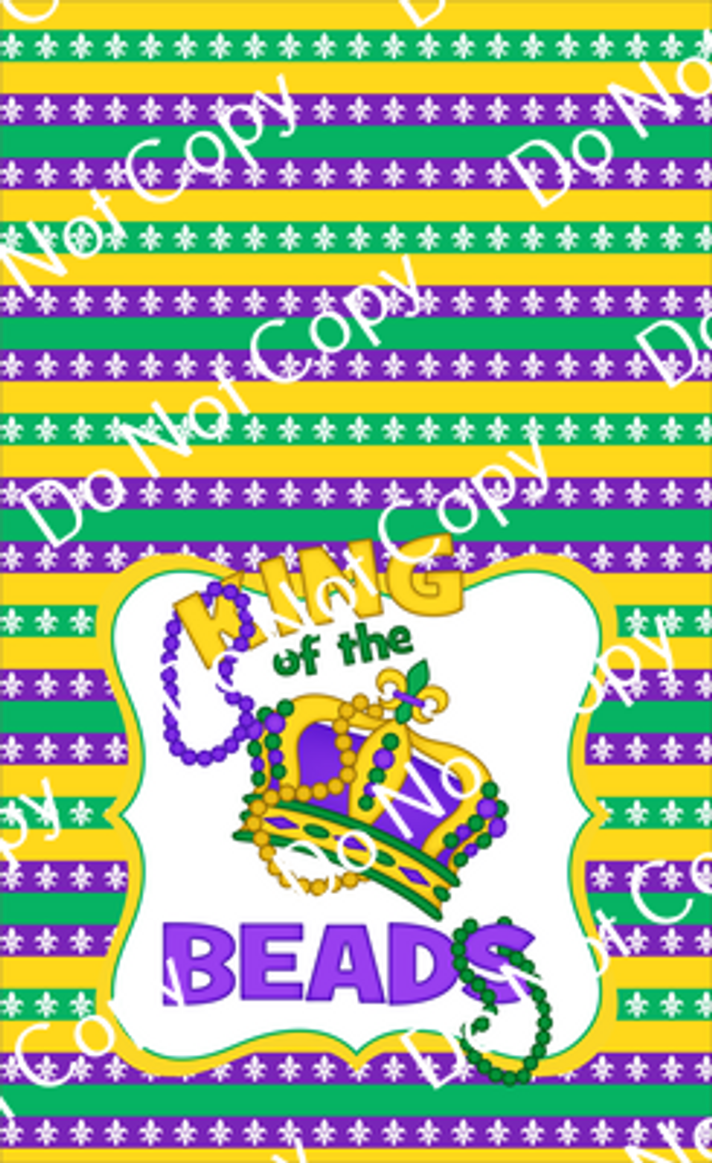 Mardi Gras 2 CDS Custom Printed Garden Flag