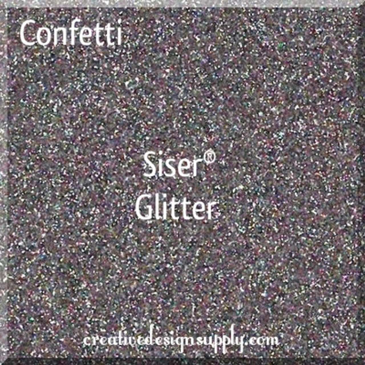 Siser® 12" Glitter Heat Transfer Vinyl | Confetti