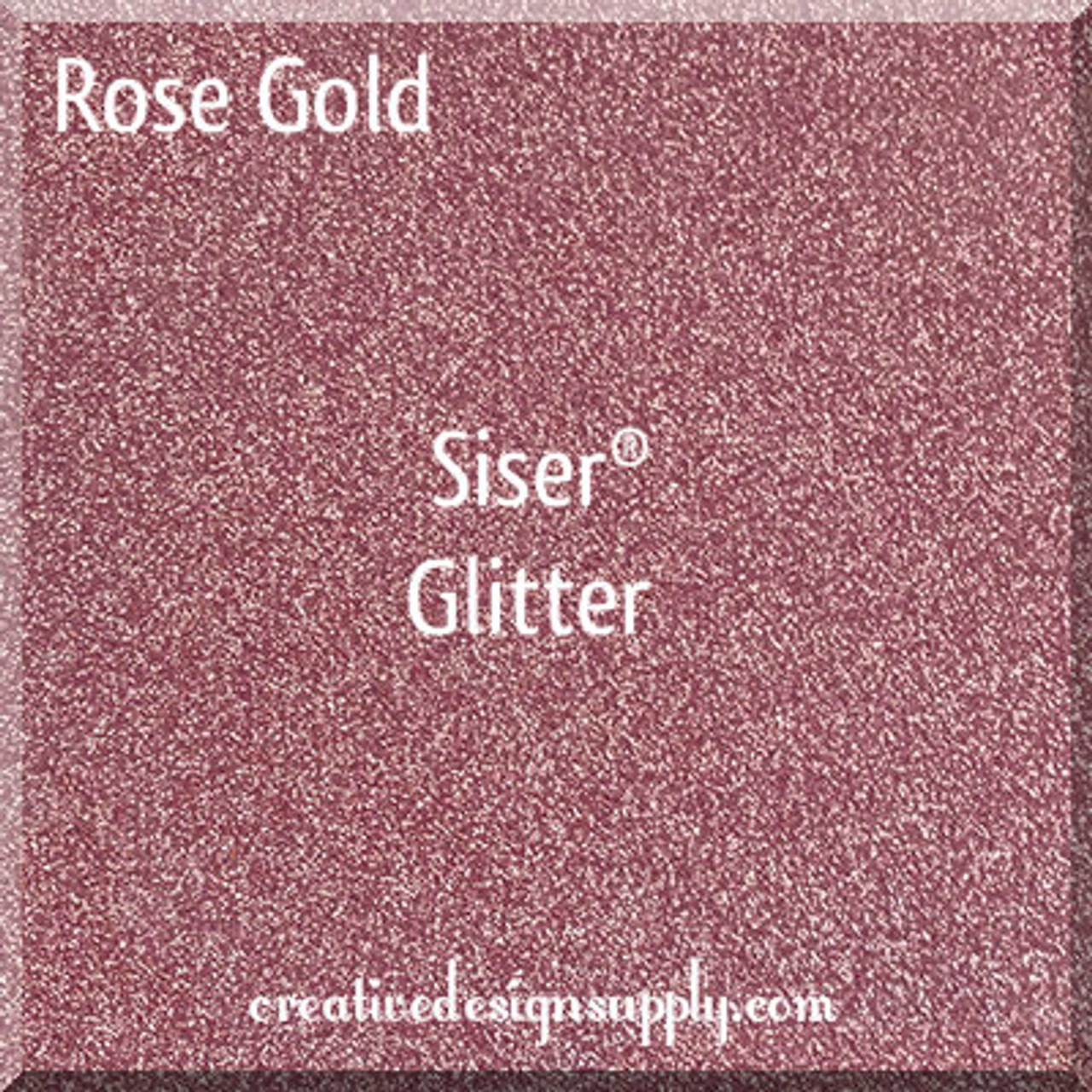 Siser® 12" Glitter Heat Transfer Vinyl | Rose Gold