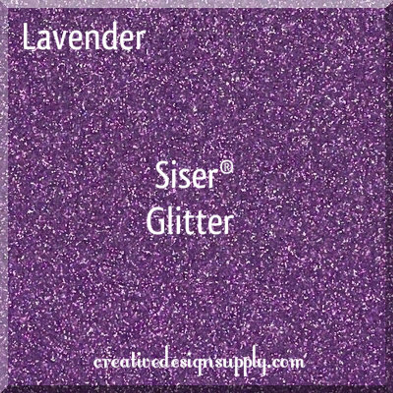 Siser Glitter HTV 20 x 12 Sheet - Iron on Heat Transfer Vinyl (Lilac)