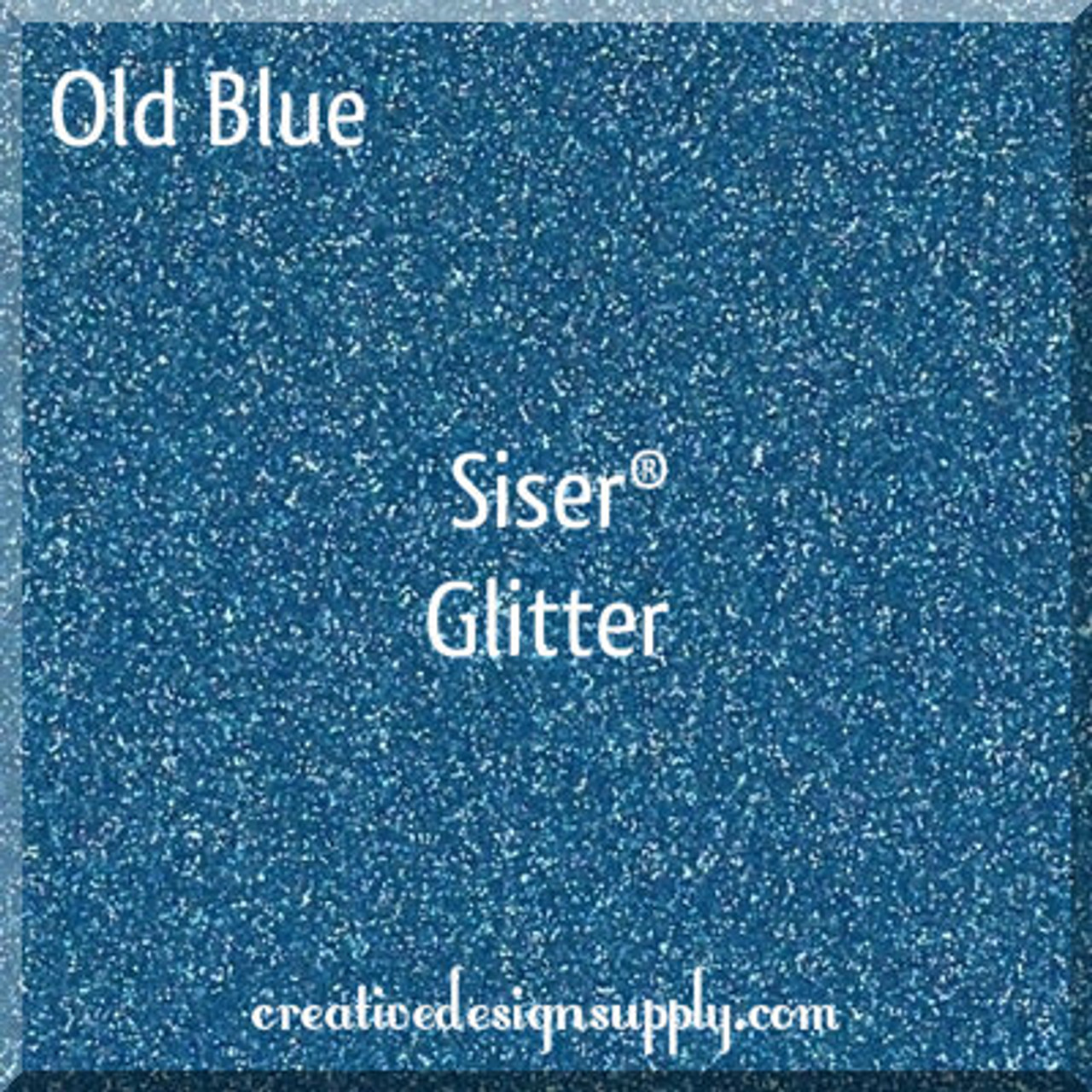 Siser® 12" Glitter Heat Transfer Vinyl | Old Blue
