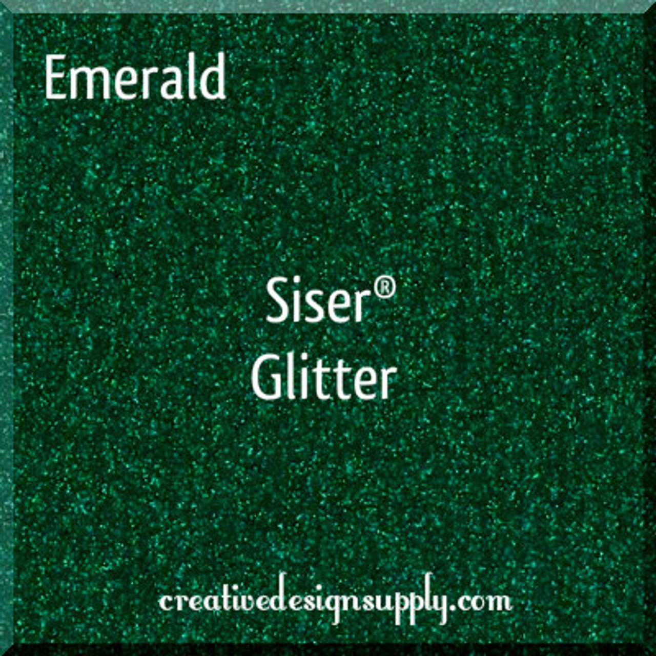 Siser® 12" Glitter Heat Transfer Vinyl | Emerald