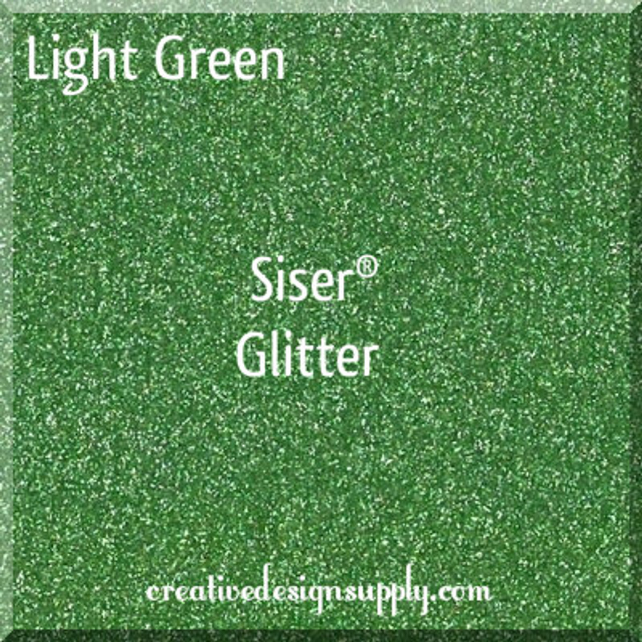 Siser® 12" Glitter Heat Transfer Vinyl | Light Green