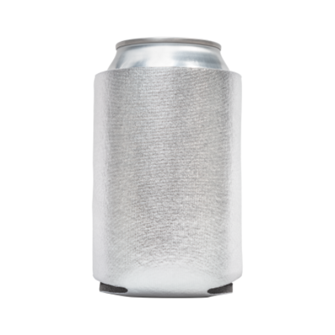 Blank Foam Can Cooler | Metallic Silver