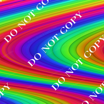 CDS Printed Patterned Vinyl | Psychedelic Rainbow 4