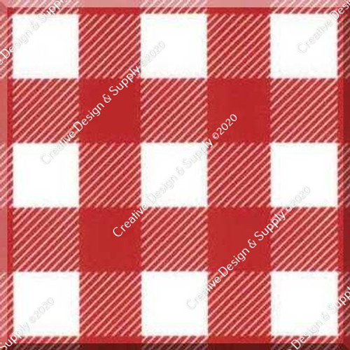 ThermoFlex® Fashion Patterns | Buffalo Plaid Red/White