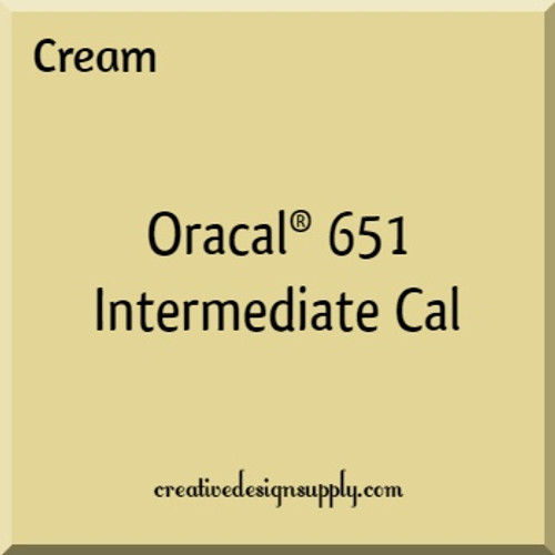 Oracal® 651 Intermediate Cal | Cream