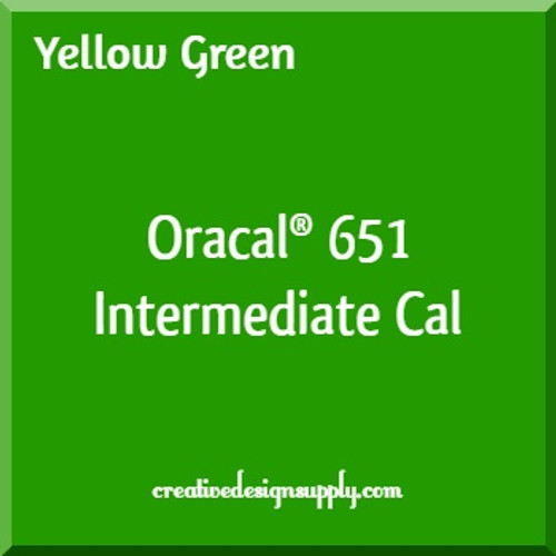 Oracal® 651 Intermediate Cal | Yellow Green