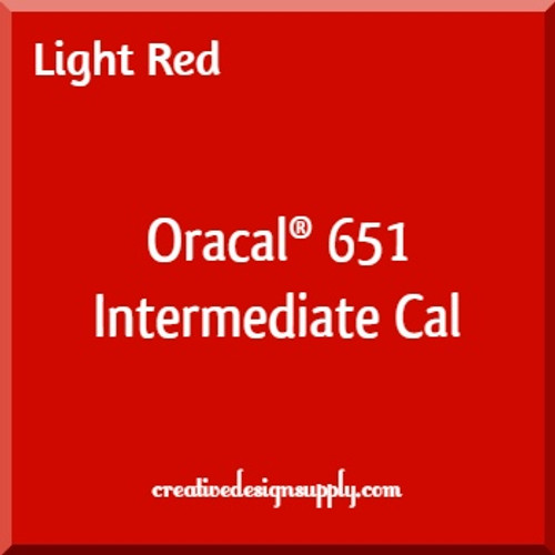 Oracal® 651 Intermediate Cal | LIght Red