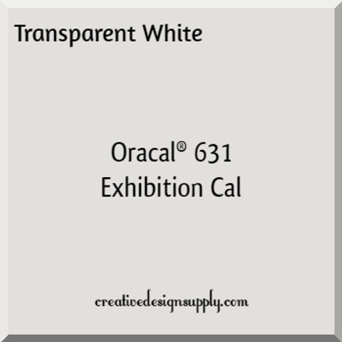 Oracal® 631 Exhibition Cal | Transparent White