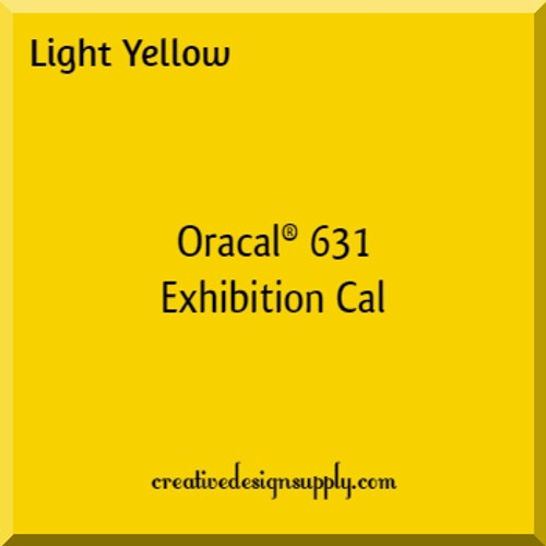 Oracal® 631 Exhibition Cal | Light Yellow