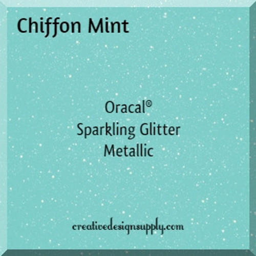 Oracal® 851 Sparkling Glitter Metallic | Chiffon Mint