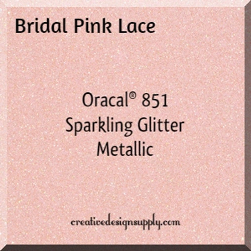 Oracal® 851 Sparkling Glitter Metallic | Bridal Pink Lace