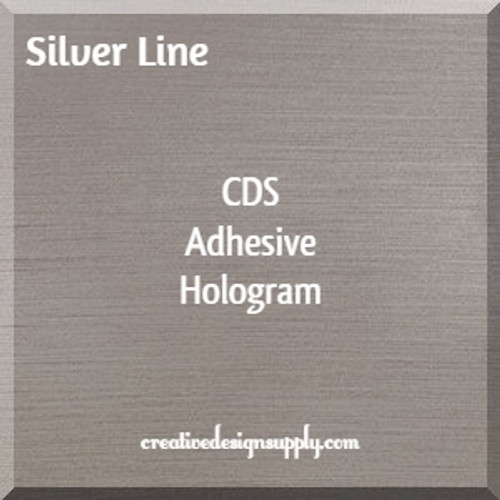 CDS A dhesive Hologram Vinyl | Silver Lines