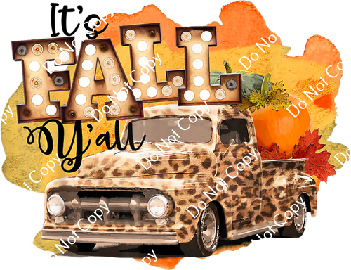 ColorSplash Ultera | It's Fall Y'all Pumpkin Leopard Truck