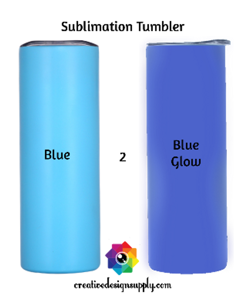 CDS Sublimation Blanks | Blue 2 Blue Sublimation Glow Tumbler