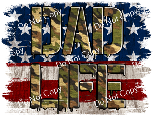 ColorSplash Ultra | American Flag Dad Life