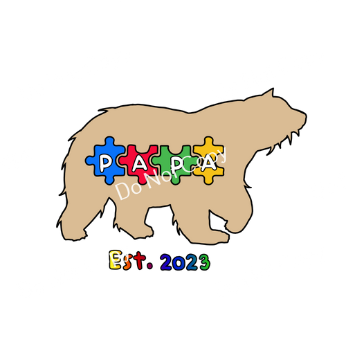 ColorSplash Ultra | Autism Papa Bear
