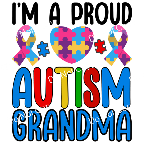 ColorSplash Ultra | Proud Autism Grandma CF