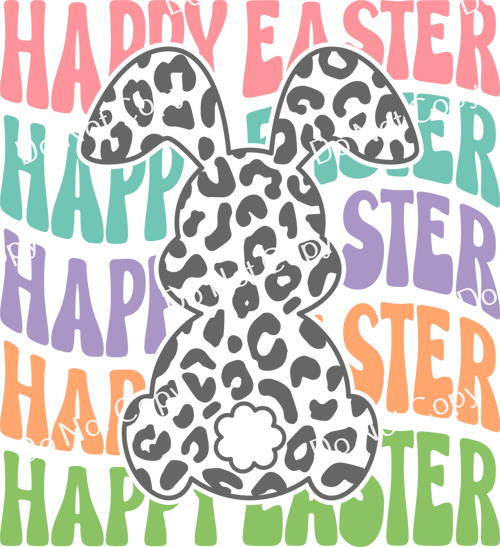 ColorSplash Ultra | Retro Leopard Easter Bunny 1