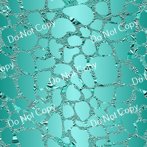 CDS Printed Pattern Vinyl | Safari Turquoise FC 10