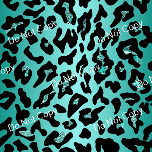 CDS Printed Pattern Vinyl | Safari Turquoise FC 6