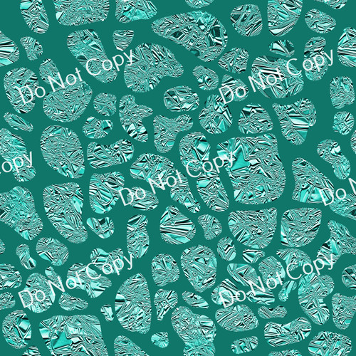 CDS Printed Pattern Vinyl | Safari Turquoise FC 2