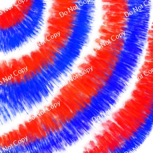 CDS Custom Printed Vinyl | Patriotic Tie Dye CF 9